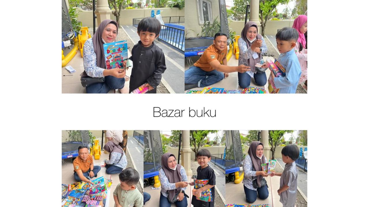 kegiatan bazar buku di alumna