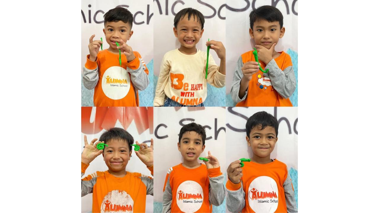 karya anak dari playdough